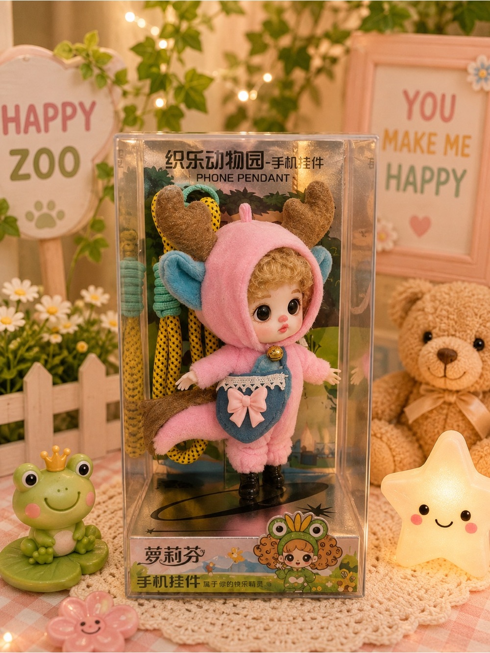 Luolifen phone Pendant from the Happy Zoo series- NIB
